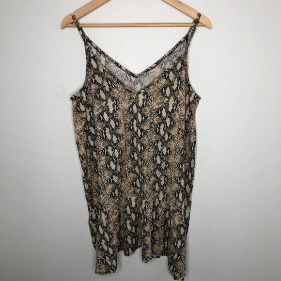GENERATION Love Snakeskin Spaghetti Strap Dress - Picture 3 of 6